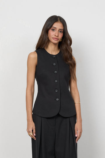 Kamizelka Gia Washed Black Petite