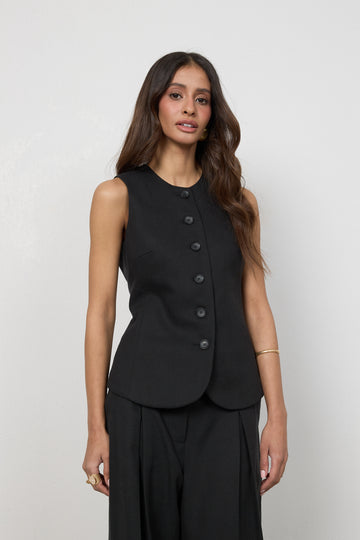 Kamizelka Gia Washed Black Petite