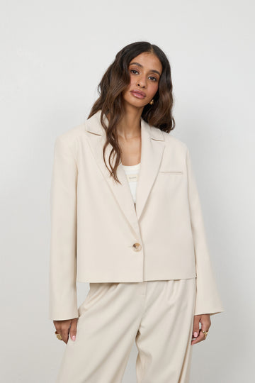 Marynarka Rossi Cream Petite