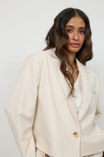 Marynarka Rossi Cream Petite