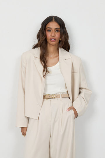 Marynarka Rossi Cream Petite