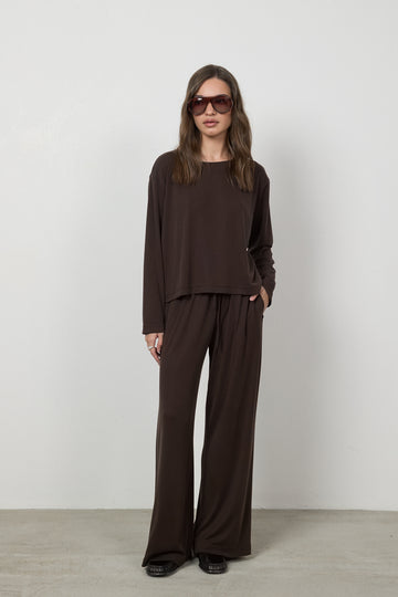 Longsleeve Loren Espresso Petite
