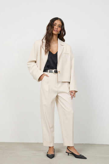 Spodnie Cleo Cream Petite