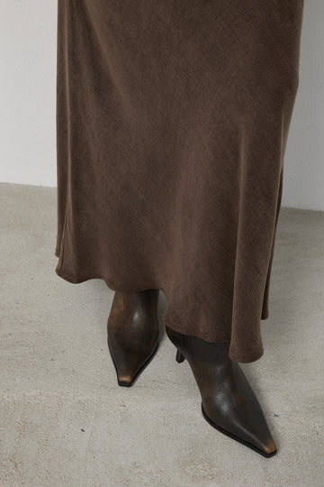 Spódnica Sylvie Dark Brown Petite