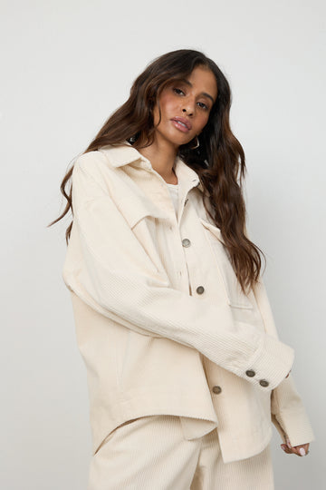 Kurtka koszulowa Cile Cream Petite