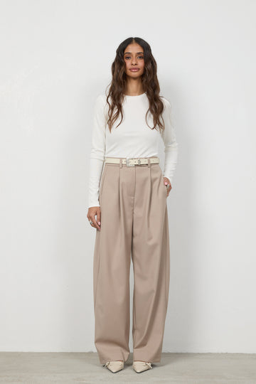 Spodnie Elio Beige Petite