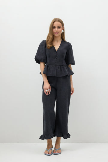 Spodnie Saffo Washed Black Petite