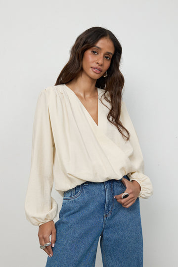 Bluzka Lou Cream Petite
