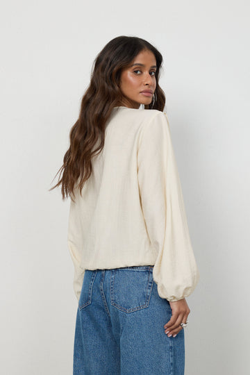 Bluzka Lou Cream Petite