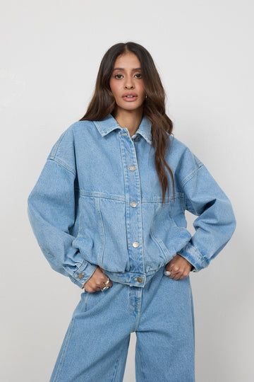 Kurtka Jean Light Blue Petite