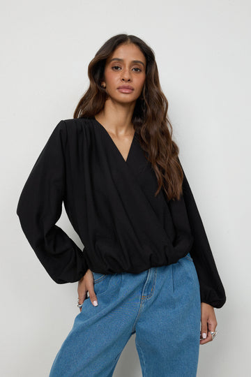 Bluzka Lou Black Petite