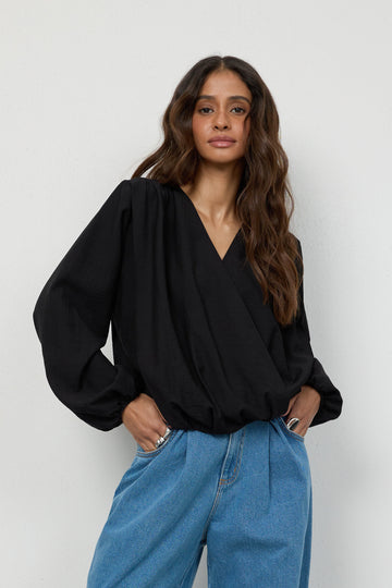 Bluzka Lou Black Petite