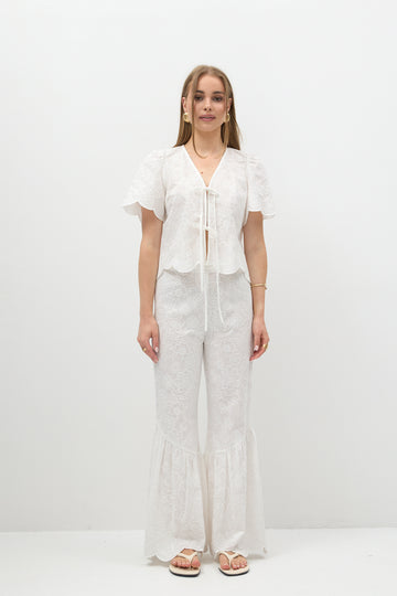 Bluzka Ivone Off-white Petite