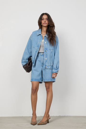 Szorty Amelia Light Blue Petite