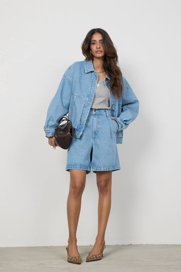 Szorty Amelia Light Blue Petite