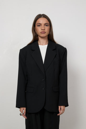 Marynarka Faro Wool Black Petite