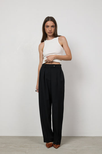 Spodnie Varno Wool Black Petite