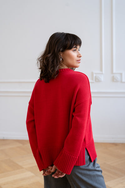 Sweter Malfi Red Petite