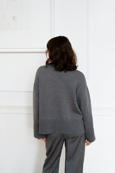 Sweter Malfi Grey Melange Petite