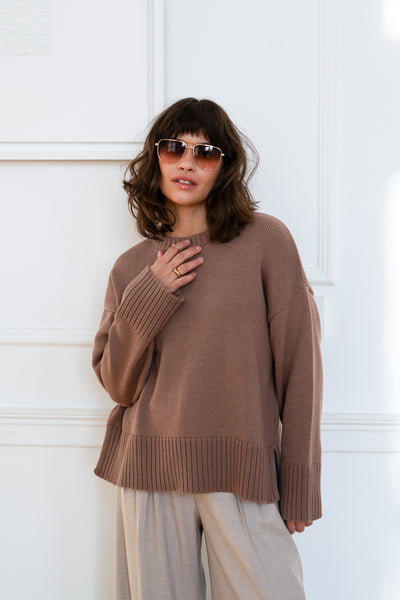 Sweter Malfi Brown Petite