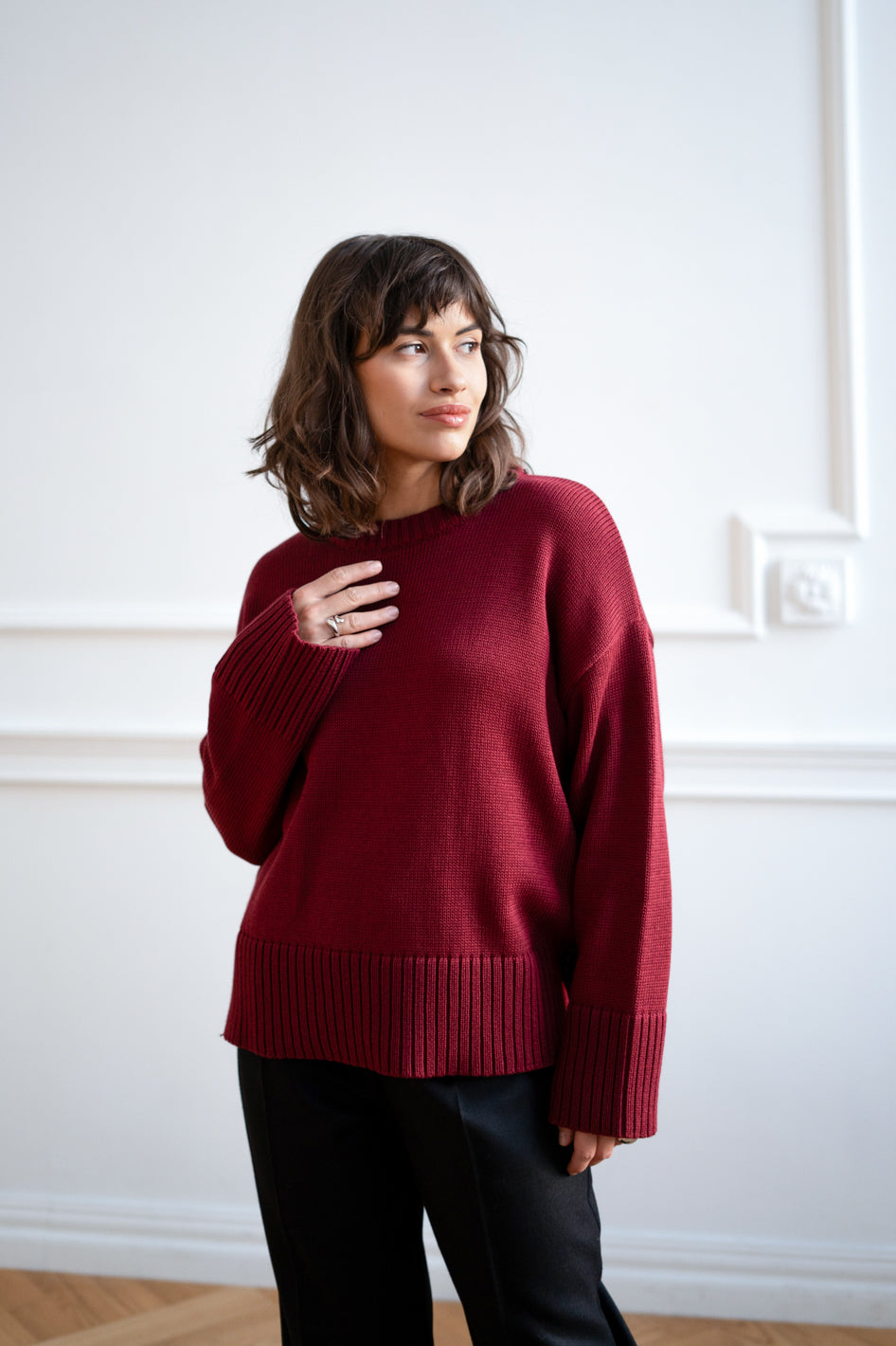 Sweter Malfi Burgund Petite