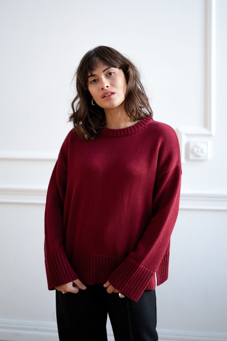 Sweter Malfi Burgund Petite