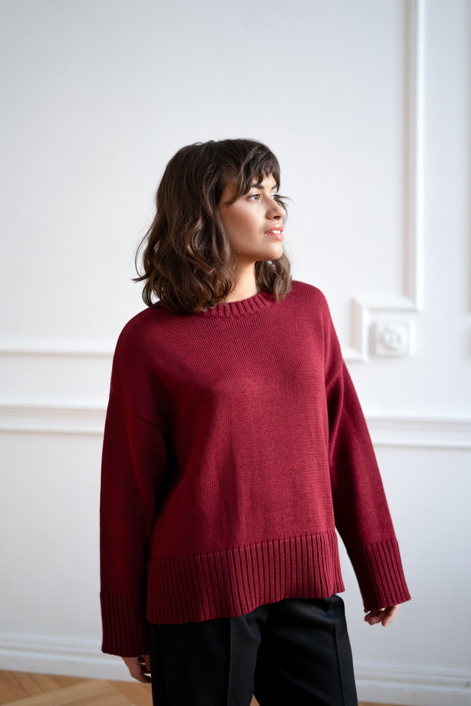 Sweter Malfi Burgund Petite