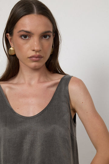 Top Belisa Dark Grey Petite