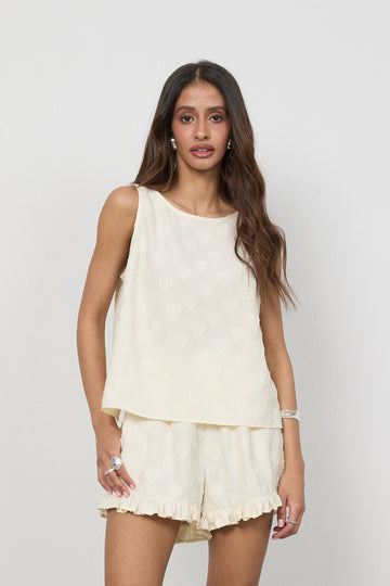 Top Ari Cream Petite