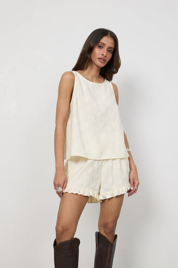 Top Ari Cream Petite