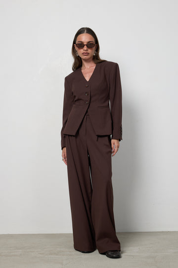 Spodnie Grego Brown Petite