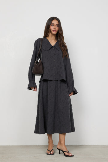 Spódnica Melani Washed Black Petite