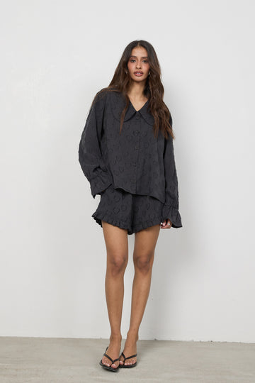Koszula Diah Washed Black Petite