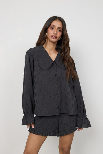 Koszula Diah Washed Black Petite