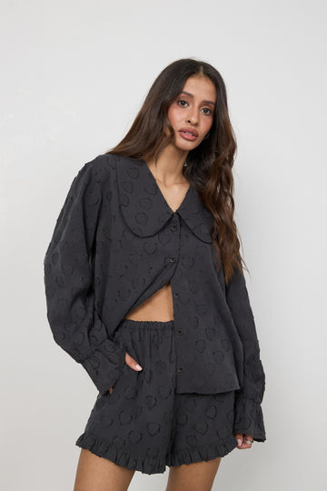 Szorty Avine Washed Black Petite