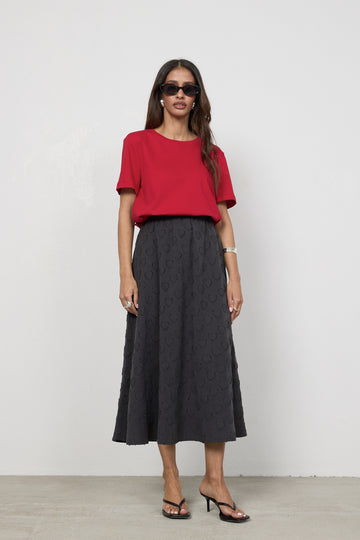 Spódnica Melani Washed Black Petite