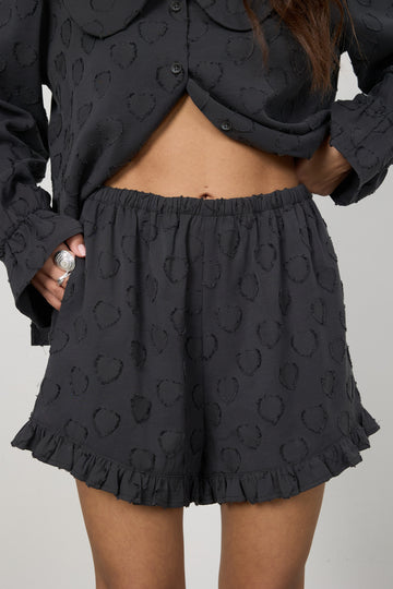 Szorty Avine Washed Black Petite