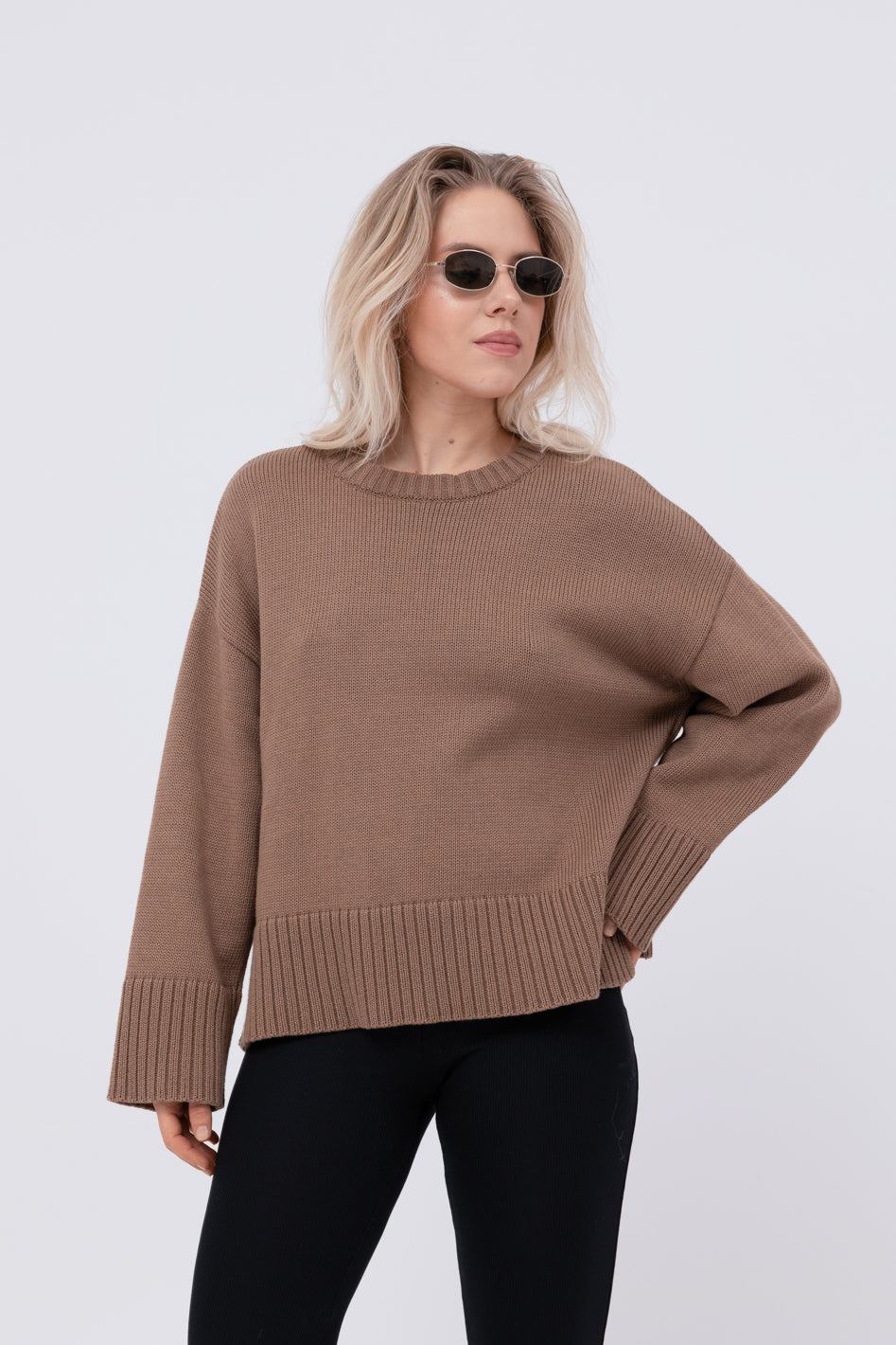 Sweter Malfi Brown Petite