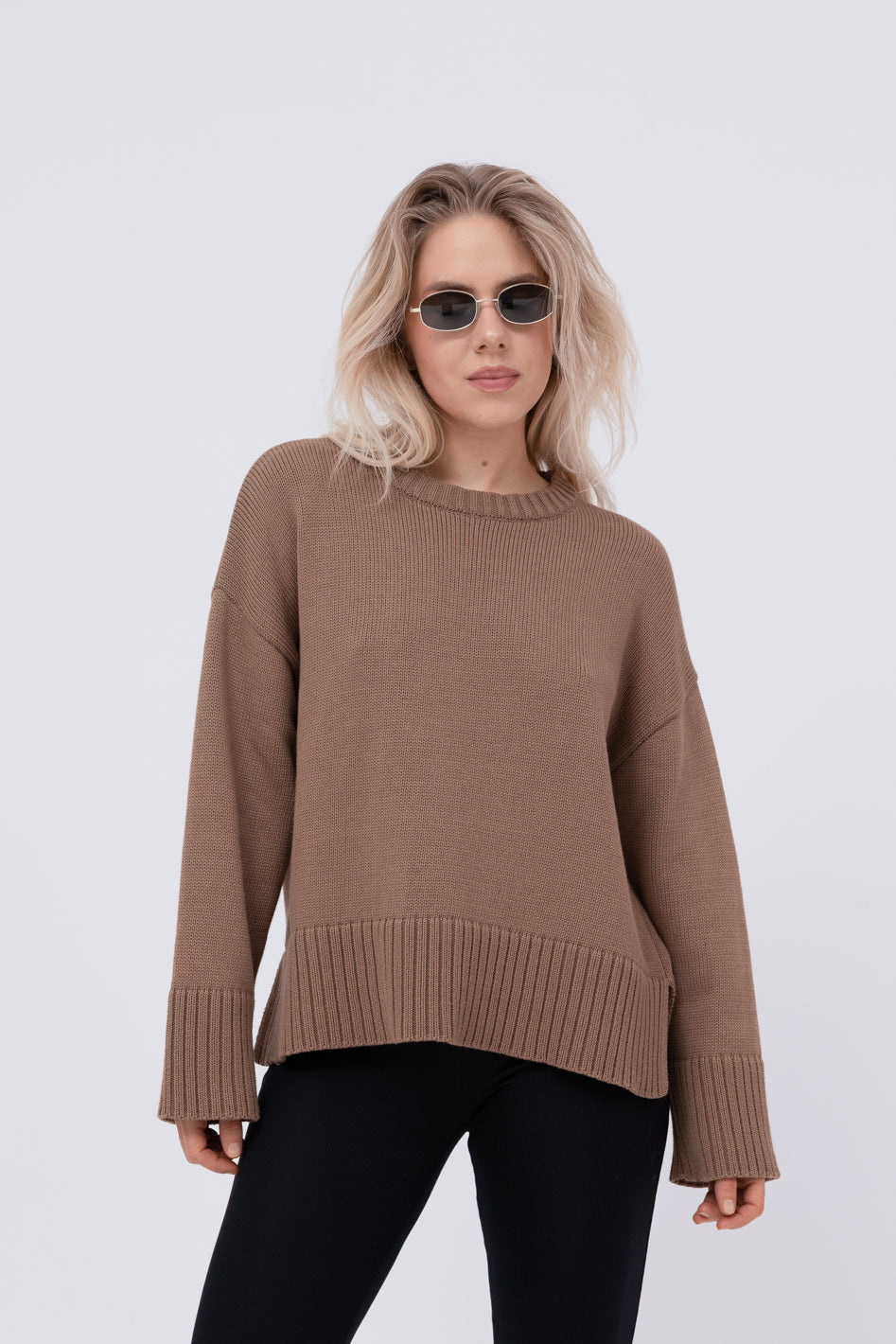 Sweter Malfi Brown Petite