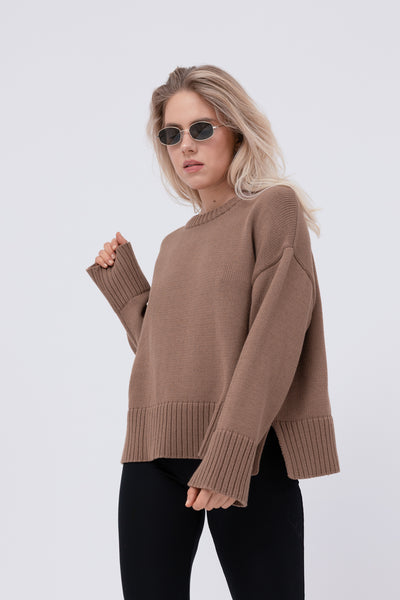 Sweter Malfi Brown Petite