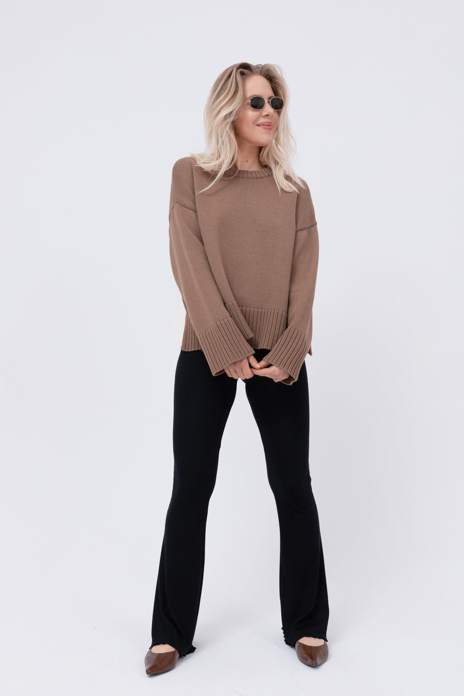 Sweter Malfi Brown Petite