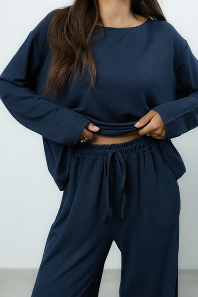 Longsleeve Loren Navy Petite