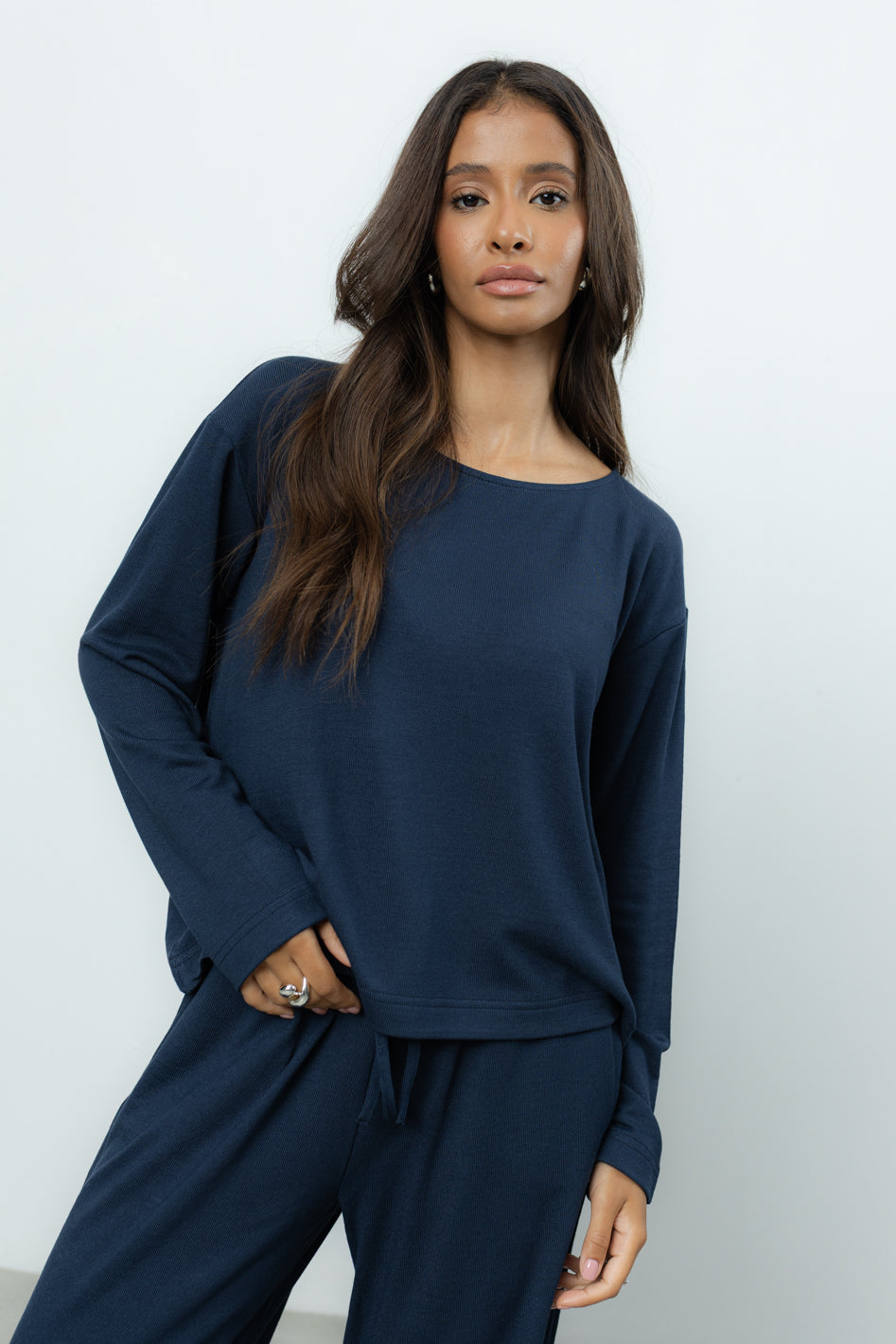 Longsleeve Loren Navy Petite