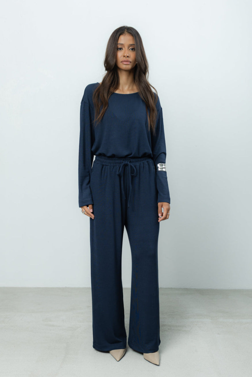 Spodnie Lenno Navy Petite