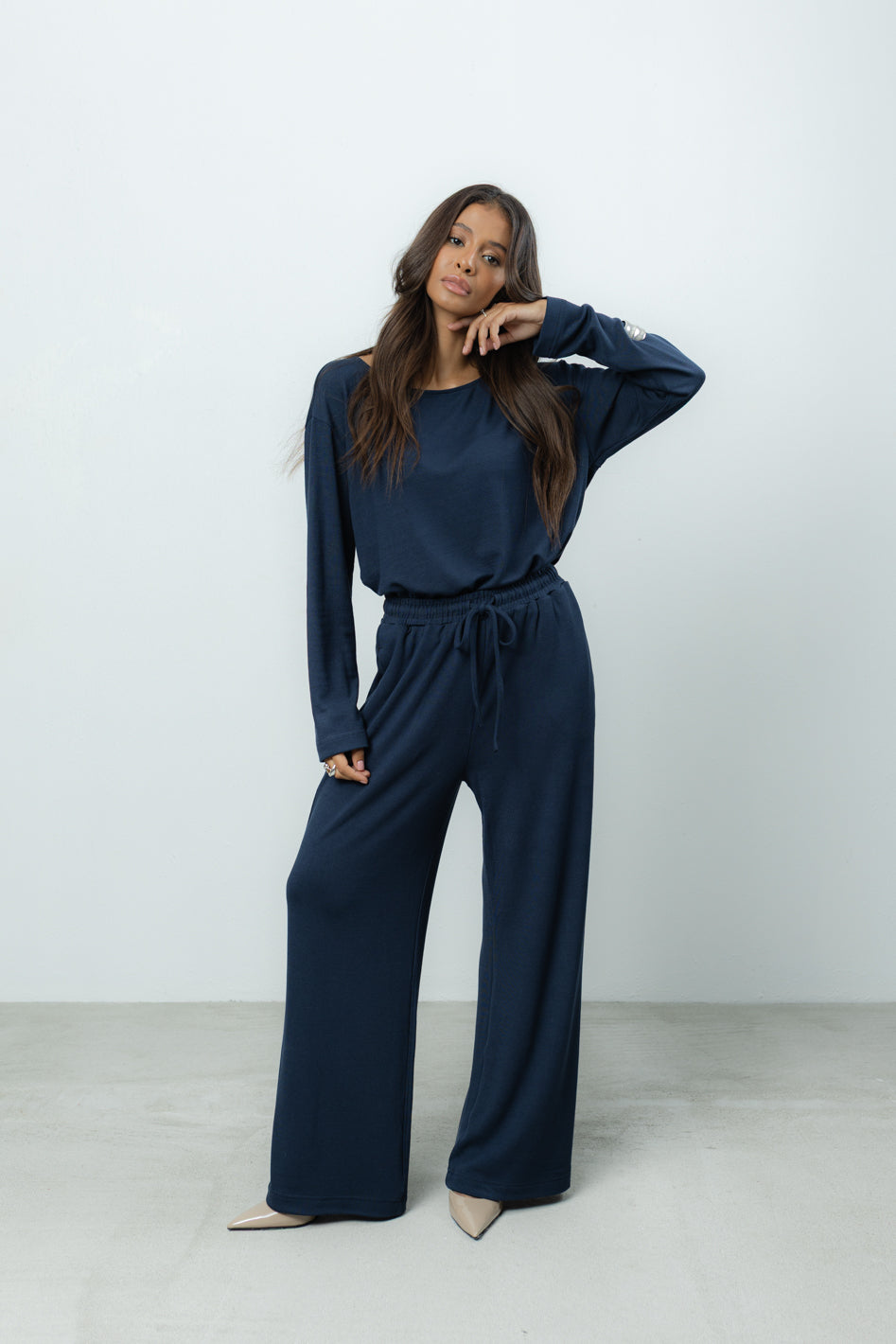 Longsleeve Loren Navy Petite