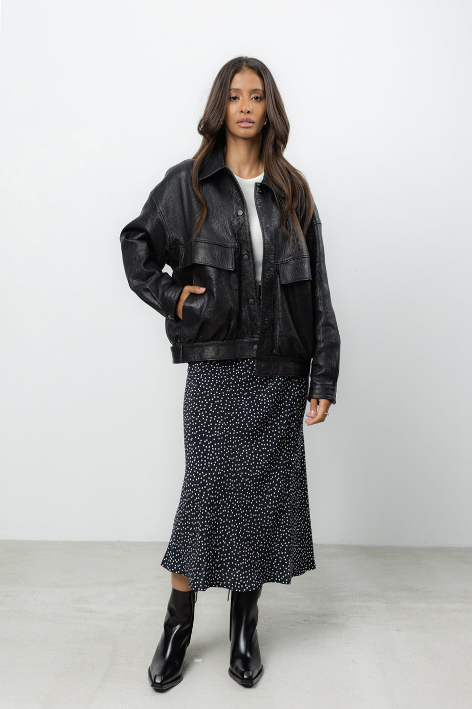 Spódnica Brina Black Dots Petite