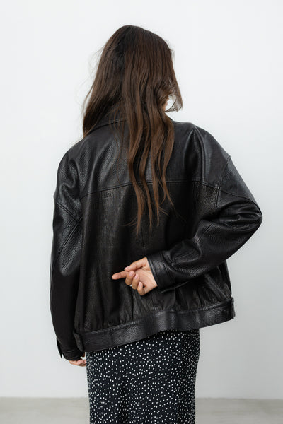 Kurtka Loara Leather Black Petite PREMIUM LIMITED