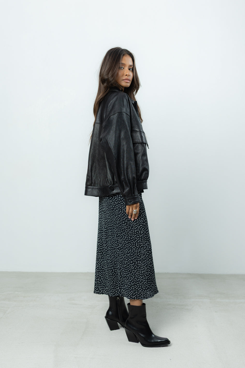 Kurtka Loara Leather Black Petite PREMIUM LIMITED