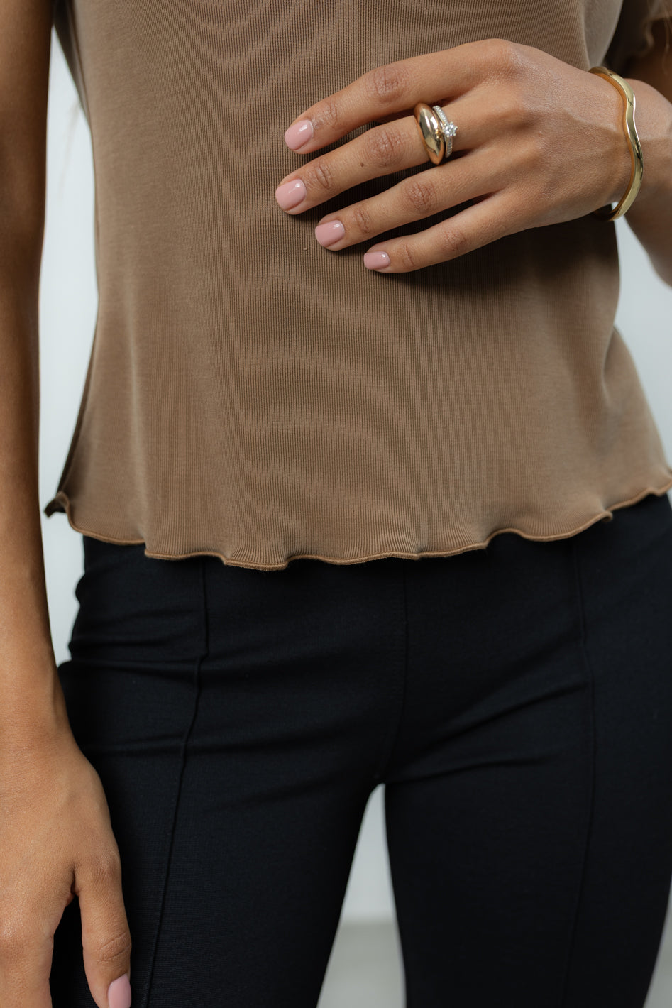 T-shirt Gaia Mocha Petite