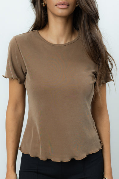 T-shirt Gaia Mocha Petite
